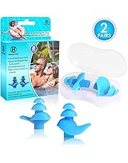 Sport acquatici Kit di Protezione per Nuotatore Morbido in Silicone con Scatola per Immersioni in Piscina Set tappi per orecchie e tappa naso Dilwe Tappi per Le Orecchie con Clip per Naso da Nuoto