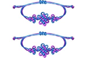 Luxifun K pop Gifts for Women Girls, Korea Pop Merch Gifts, Set of 2 Adjustable Purple Knot Bracelet Costume for K-pop Music Lover Fans, Christmas Birthday Gift for Friends Sister Daughter Girlfriend