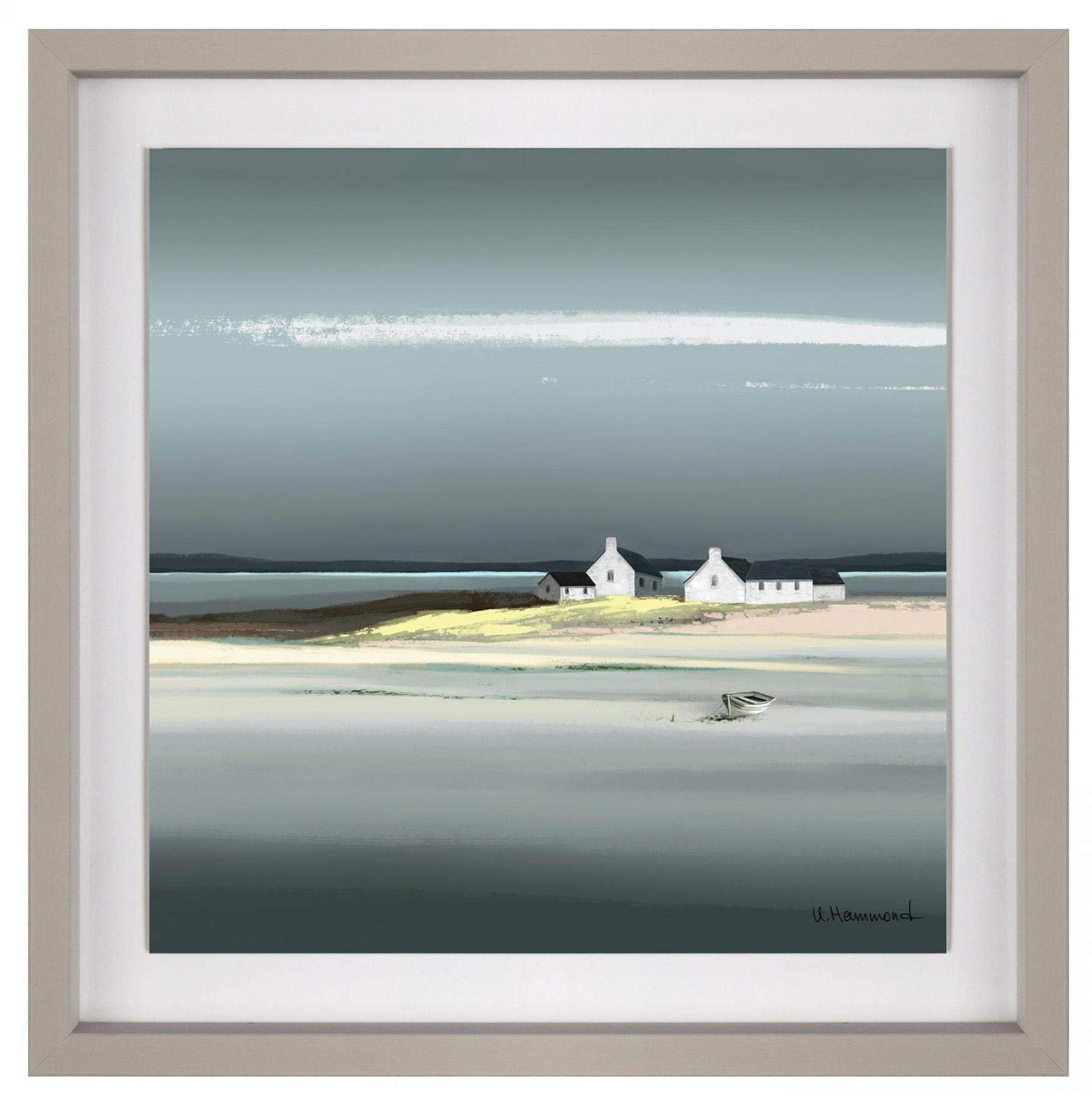 Art Marketing Sapphire Framed and Glazed Seascape Picture by Ulyana Hammond