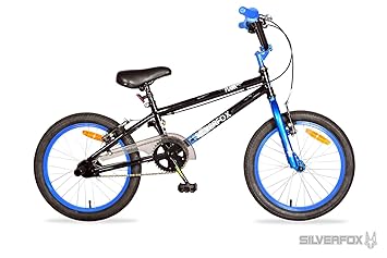 black and blue bmx