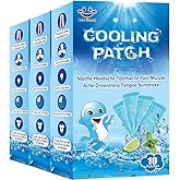 30 Sheets EasYeah Cooling Patches for Fever Discomfort &amp; Migraine Relief | Fever Patches for Adults, Cooling Relief Fever Reducer, Soothe Headache Pain, Cooling Fever Patches
