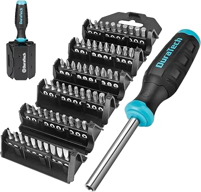 DURATECH 60-in-1 Multi-Function Screwdriver Set with Magnetic Bit Holder