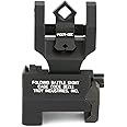 Troy Industries BattleSight, Rear Folding Sight, Di-Optic Aperture, Picatinny, Black Finish (SSIG-DOA-RFBT-00)