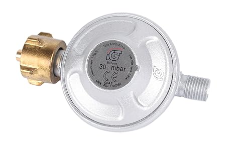 Niederdruck Campingregler 30 mbar 1/4' für 5 und 11kg Propanflaschen