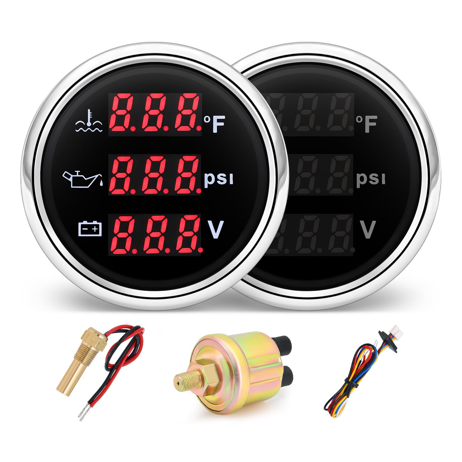 MH Triple Gauge Set - Water Temp