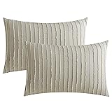 JELLYMONI Pillowcases King Size Khaki 2 Pack Boho