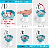 kuou LIding Pill Crusher 3 in 1 Multifuntion Cutter Crusher Box Small Pills view 6