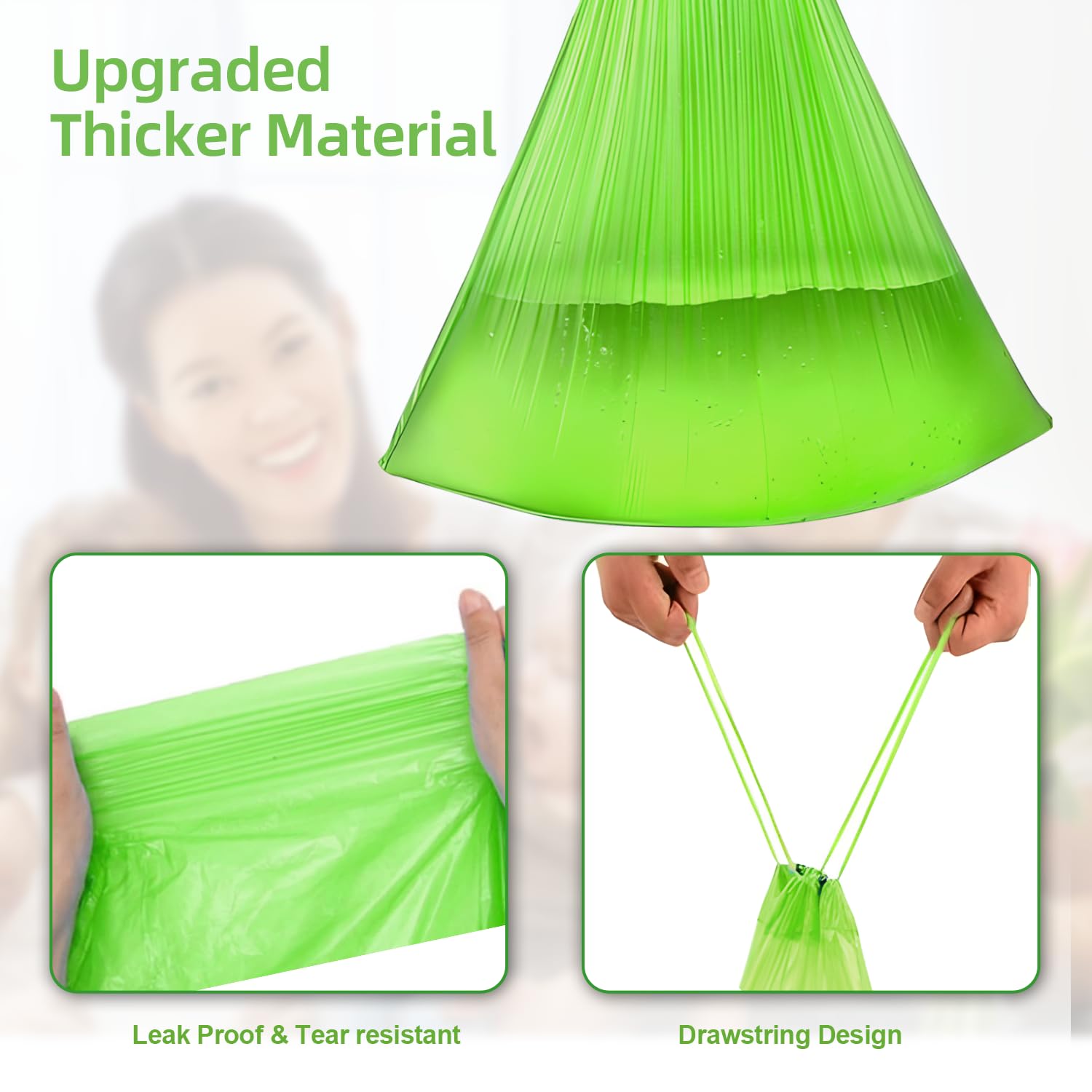 XUEPETT 120 Pack Commode Liners with 120 Super Absorbent Pads, Disposable Leakproof Bags for Bedside Commode, Universal Fit for Standard Toilet Chair Buckets