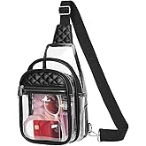 Vorspack Clear Bag for Stadium Events - Crossbody Bag for Women Clear Stadium Bag for Concerts Sports Festivals