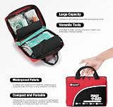 General Medi 160 Piece Premium First Aid Kit Red with Ice Pack & Emergency view 4