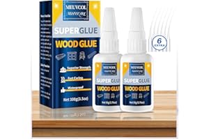 Wood Glue,Extra Strong Wood Glue for Woodworking,100g Fast Drying Super Glue for Wood,Clear Wood Glue for Furniture Heavy Dut
