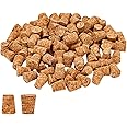 Juvale 100 Pack Size #1 Mini Tapered Cork Plugs for Test Tubes, Mini Bottle Stoppers, DIY Crafts Corks for Special Events, 0.4 x 0.3 x 0.5 In