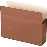 Office Depot Standard File Pocket, 3 1/2in. Expansion, Letter Size, Brown, OM01412