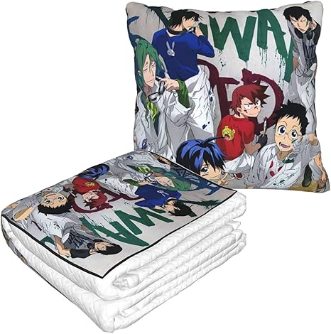 Amazon 新品 人気 弱虫ペダル 1 ソファーの毛布 多機能 折りたたむ 抱き枕 毛布 2合1 自動車用 オフィス 柔軟 お昼寝まくら 両用 車のクッション ひざ掛け 安眠まくら 抱き枕 オンライン通販