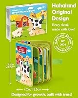 hahaland Toddler Busy Book Montessori Farm 20-in-1 Toy 1+ Year view 8