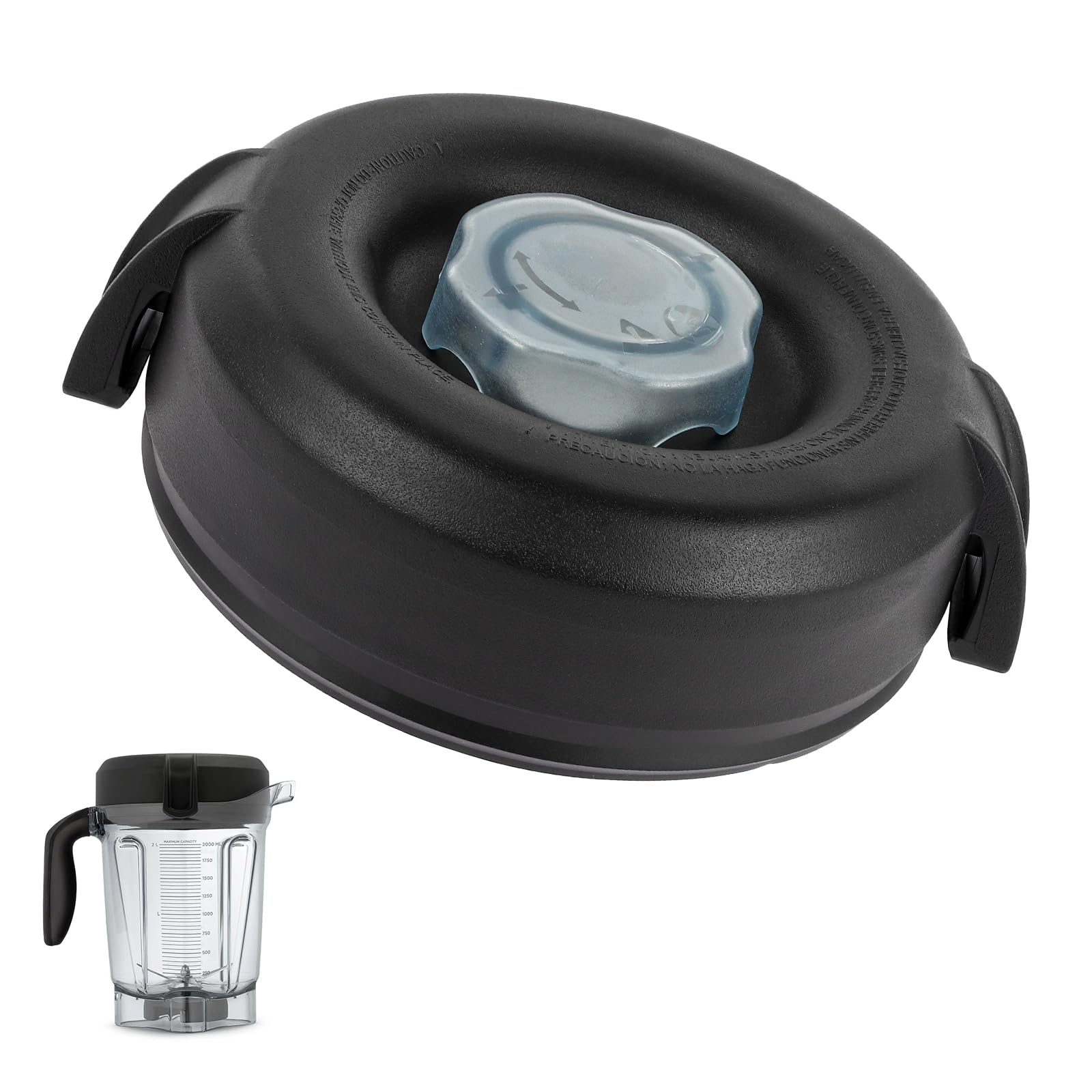 Photo 1 of For Vitamix Blender Lid 64 Oz Advance Low-Profile Containers Lid with Plug for Vitamix Lid Replacement 5200 7500 E310 VM0103 VM0197 Compatible with Classic/Explorian/Propel/Commercial Series