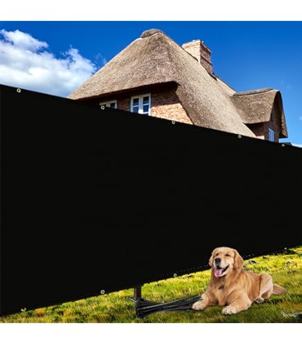 Coarbor Rejilla Para Valla De Privacidad De 6 X 50 Pies Con Ojales, Cubierta De Malla Resistente Para Pared Al Aire Libre, Patio, Terraza Y Porche, Color Marrón