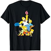 The Simpsons Family Donut Reach T-Shirt Small