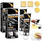 Scratch Remover for Vehicles, 2026 New Car Scratch Remover Whith Wipe and Sponge, Car Polishing Wax Scratch Remover for Deep Scratches, Car Paint Scratch Repair Kit (2 Pcs)