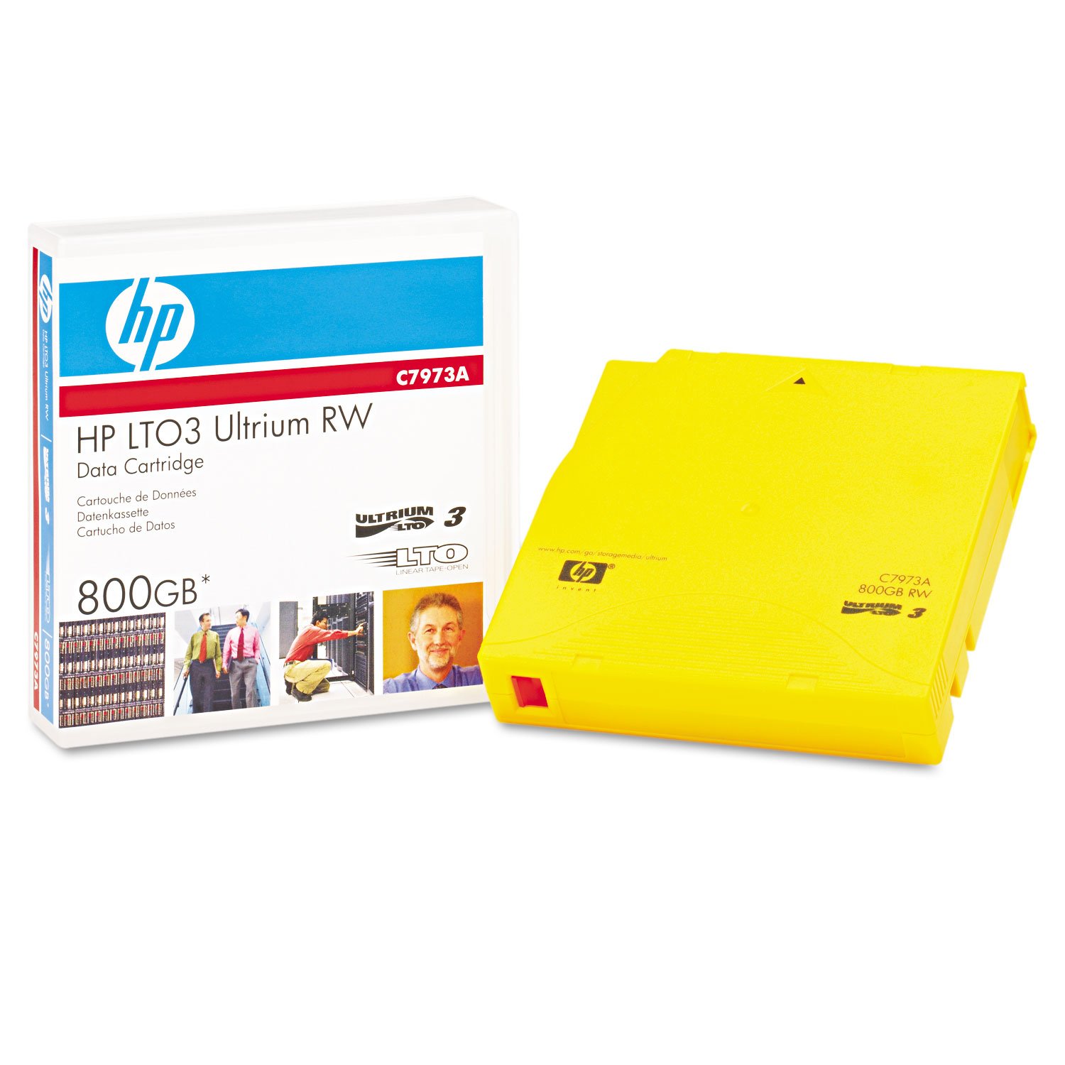 HP C7973A 400/800GB LTO-3 Ultrium Re-Writeable Data Cartridge-Gold