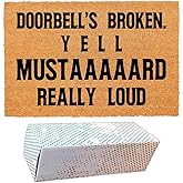 Funny Coir Doormat Welcome Front Porch Patio Decor Mat for The Entrance Way Outdoor Rug with Heavy-Duty Non Slip Outside Matt