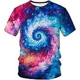 WHNBCW Novelty Tie-Dye T Shirt Funny Psychedelic Graphic Tee Shirt
