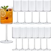 JLYLOL 12 Pcs Clear Plastic Champagne Flutes 10 OZ Large Champagne Glasses Reusable Acrylic Wedding Toasting Glassware Water Goblets Stemmed Drinking Cups Wine Glasses For Wedding Christmas