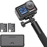 DJI Osmo Action 5 Pro Adventure Combo &ndash; 4K Action Camera, 1/1.3" Sensor, 12h Battery, 3 Batteries, Stabilization, Dual OLED Touchscreens, Mini Camera for Travel &amp; Vlogging (Renewed)