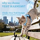rabbitgoo Cat Harness and Lead Set Adjustable Escape Proof Sky Blue XS view 3