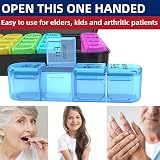 Doruimi Weekly Pill Box Organiser Small 7 Day 4 Times A Day 28 Compartments view 2