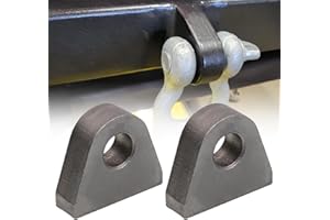 Sporacingrts 2PCS Weld on Shackle/Clevis MountS 1" Thick Steel for Trucks Trailers Hydraulic Tractor Bucket