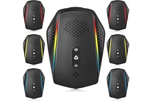 SUCGLES [2025 Upgraded] Ultrasonic Insect & Pest Indoor Repeller, Plug-in Control Electronic Repellent for Rodent, Mouse, Roach, Mice, Rat, Ant, Mosquito, Spider, Bug – 3 Mode Switching, 6 Pack (Black)