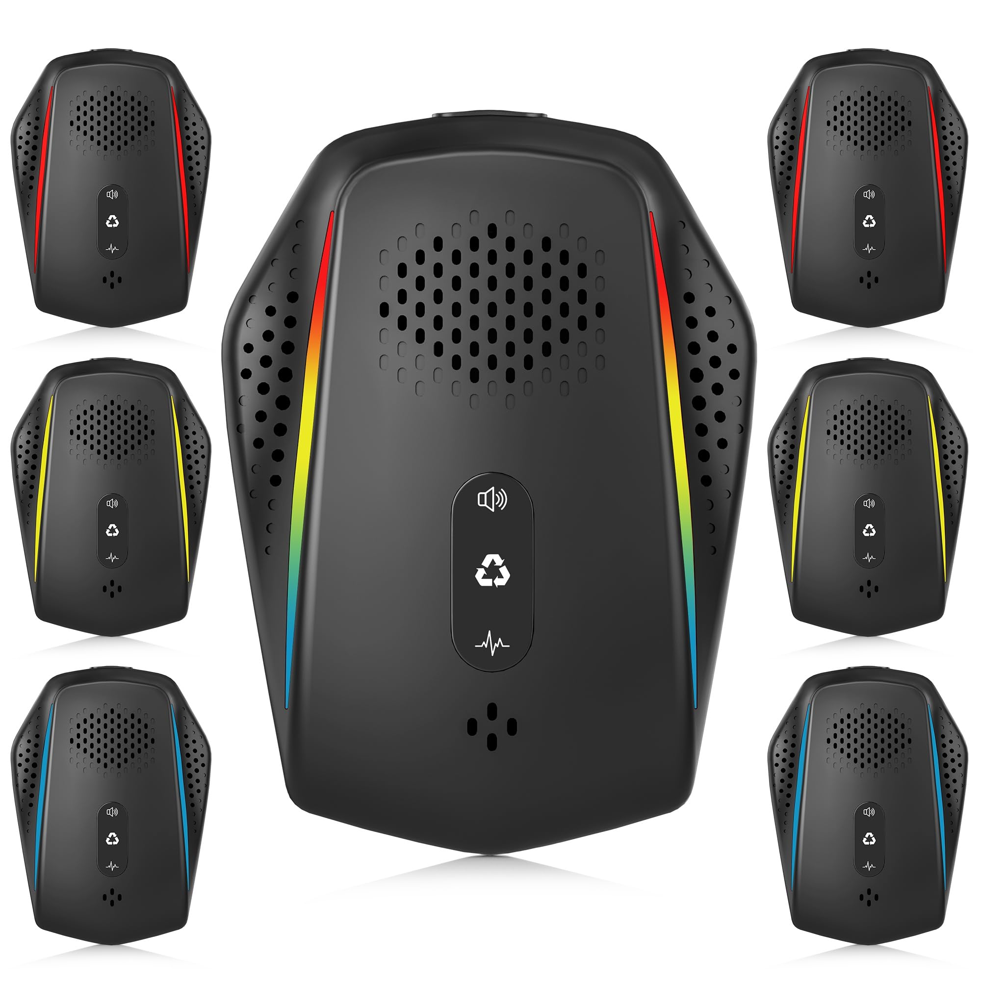Photo 1 of [2025 Upgraded] Ultrasonic Insect & Pest Indoor Repeller, Plug-in Control Electronic Repellent for Rodent, Mouse, Roach, Mice, Rat, Ant, Mosquito, Spider, Bug – 3 Mode Switching, Black (6 Pack)