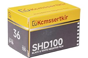 KCMSSERTKIR Black and White Film,ISO100,35MM，SHD100,36 Exposures.35mm Film