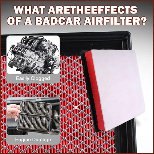 X4XZ CA11895 Engine Air Filter for 2016-2023 Toyota Tacoma V6 3.5L, 2014-2022 Toyota Sequoia V8 5.7L,2013-2021 Toyota Tundra 4.0L 4.6L 5.7L Replaces # GP895 17801-0P100