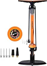 GOBKO Bike Pump Floor Pump with Gauge Presta Schrader 160 PSI High Pressure