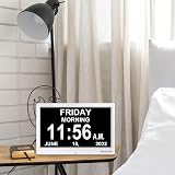 TROCOTN Dementia Clock Digital Clock with Date Day Large Display 7/10 Inch view 2