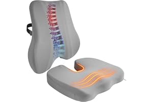 Lumbar Support Pillow Set, Height-Adjustable Upgrade Edition Features an Adjustable Buckle Design with an External Extension 