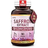 Herba Saffron Supplement – 90 Capsules | Ultra Potent 2% Safranal & 3% Crocin | 100% Pure Extract from Spain | Saffron for Ki