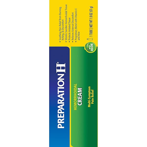 PREPARATION H HEMORRHOID CREAM WITH ALOE FOR MULTI-SYMPTOM RELIEF – 1.8 OZ TUBE