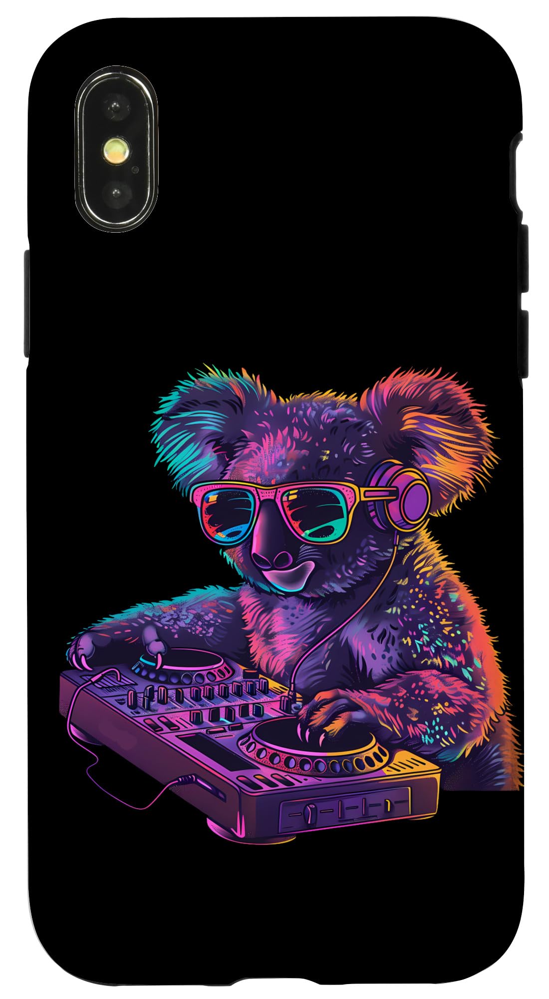 iPhone X/XS Turntable DJ Koala Bear Beatmaker House Music EDM Koala DJ Case