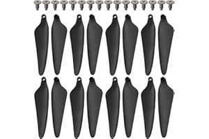 SAMLOO 16PCS Foldable Propellers and Screws Replace Parts for Holy Stone HS360S HS360E RC Quadcopter Blade Parts