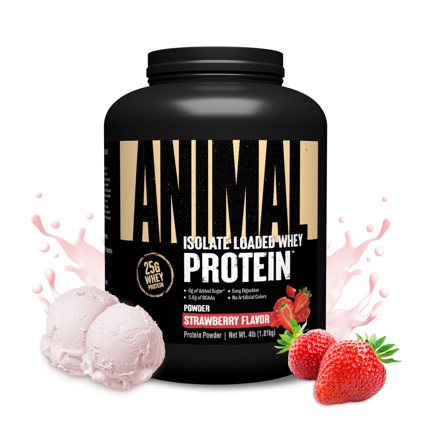 Isolate Loaded Whey Protein Powder (Strawberry)