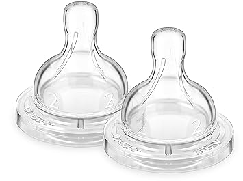 Philips Avent Anti-colic Klassik+ Sauger SCF632/27, langsamer Nahrungsfluss 1m+, 2er Pack