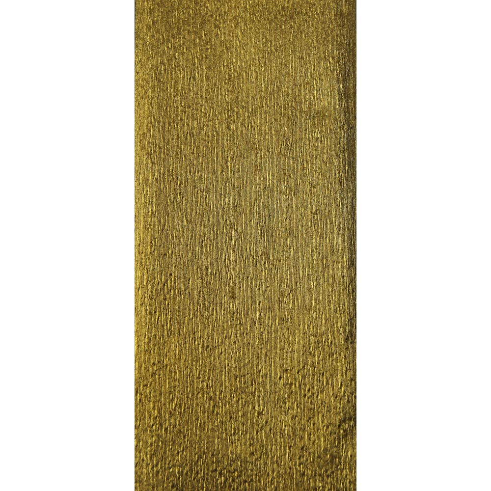 Clairefontaine 95275C Roll of Metallic Crepe Paper 72g/m² Format 2,50x0,50m Glossy Resistant Paper Creative Leisure Adults Children DIY Decoration Gold colours