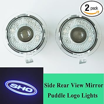 Amazon Com Led Side Sho Logo Light Rear View Mirror Puddle Fit For Ford Taurus Sho 2010 18 Automotive