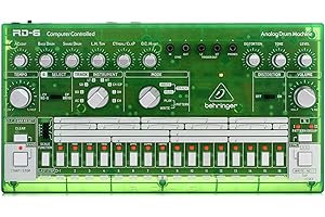 Behringer RHYTHM DESIGNER RD-6-LM Analog Drum Machine with 8 Drum Sounds, 64 Step Sequencer and Distortion Effects