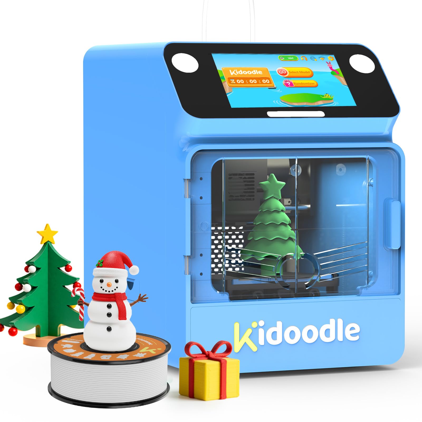 Photo 1 of Kidoodle 3D Printer for Kids - Toy 3D Printers, Huge Toy Library Weekly Update, Wi-Fi & App Control, Up to 600mm/s Faster Printing Speed, Mini 3D Printer Kids, Safe for Children, Easy to Use