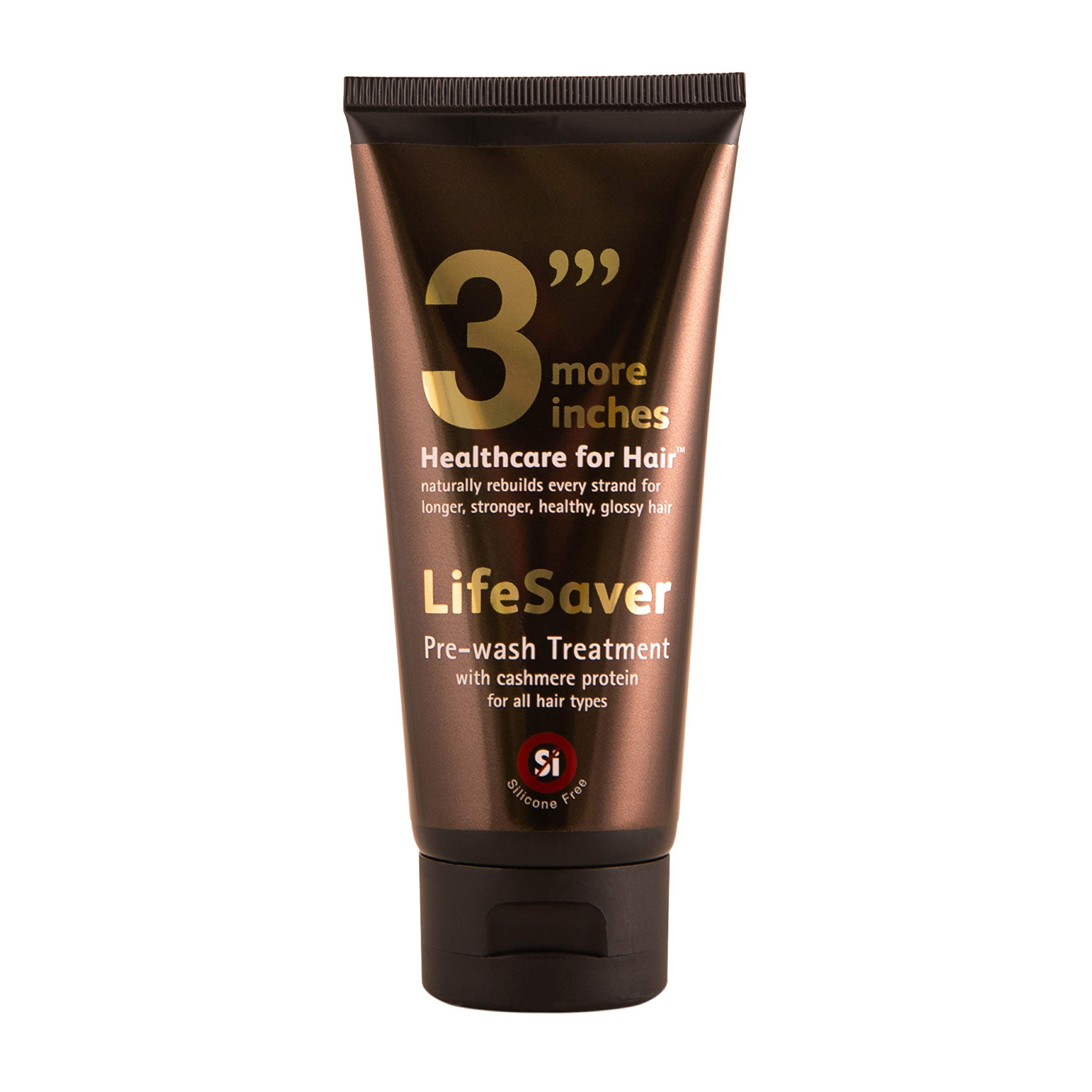 3"' More Inches Lifesaver Prewash Treatment 100ml - Hair Repair Pre-Shampoo - Broken Bond Restore Treatment - Sulphate & Silicone Free, No Added Fragrance - Hair Care by Michael Van Clarke