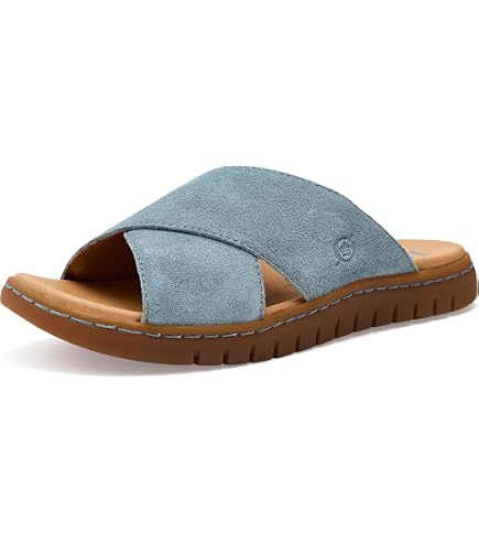 NWOB - BORN Men\'s Flores Blue Sandals Leather Upper – Size 10M Born | Shoes | Nwob Born Mens Flores Blue Sandals Leather  main image 3